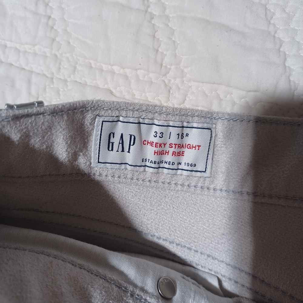 GAP Silver Faux Leather Woman Jeans - Picture 4 of 8